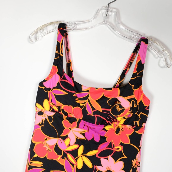 NWT Lands End Square Neck Underwire Tankini Top - Picture 4 of 8